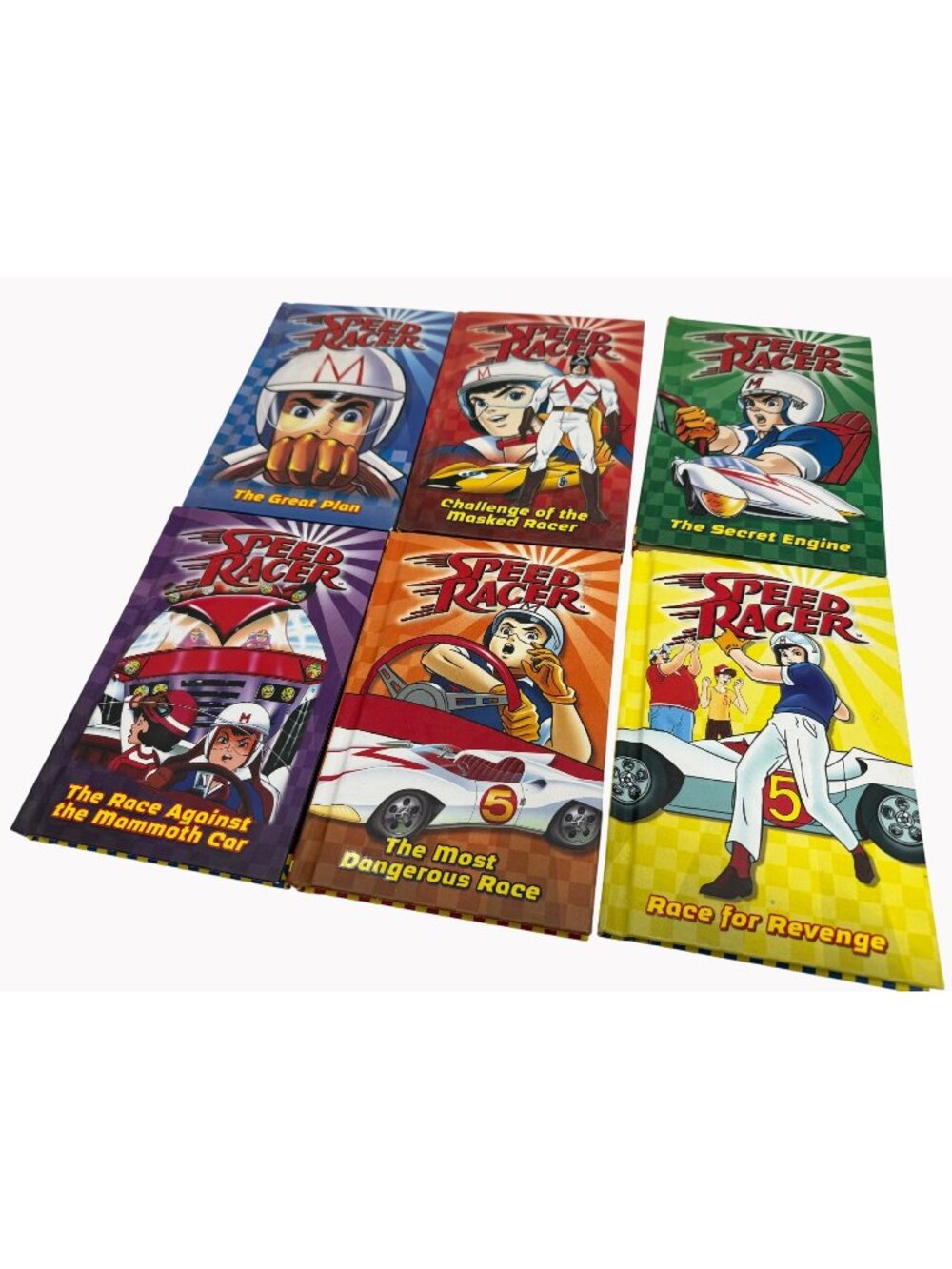 Speed Racer Lot Of 6 Hardcover Books Volumes 1-6 Chase Wheeler Grosset Dunlap